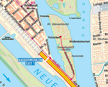 Clublokal Zufahrt